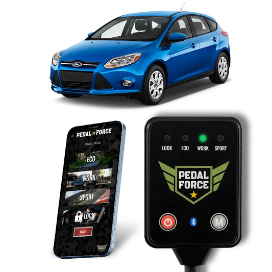 Ford Focus con Pedal Force instalado — optimizador de aceleración